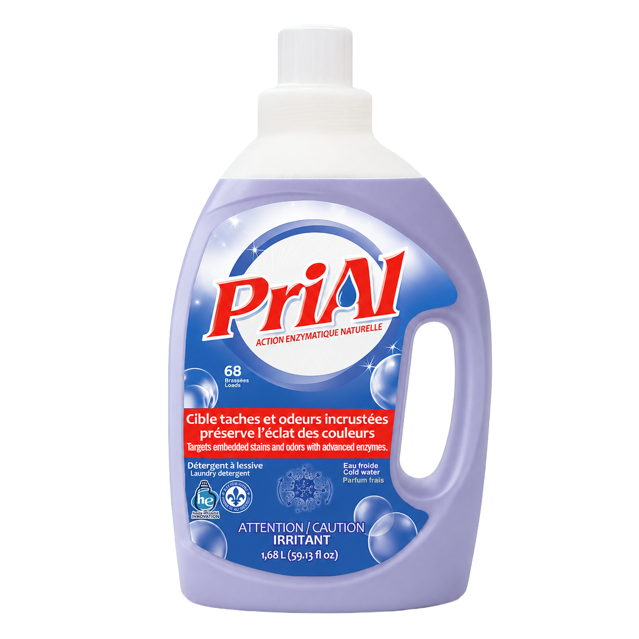 Bouteille PriAl Enzymatique parfum frais 1,68 L
